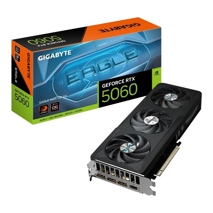 SCHEDA VIDEO GEFORCE RTX 5060 8 GB EAGLE MAX OC 8G GDDR7 (GV-N5060EAGLEMAX OC-8GD)