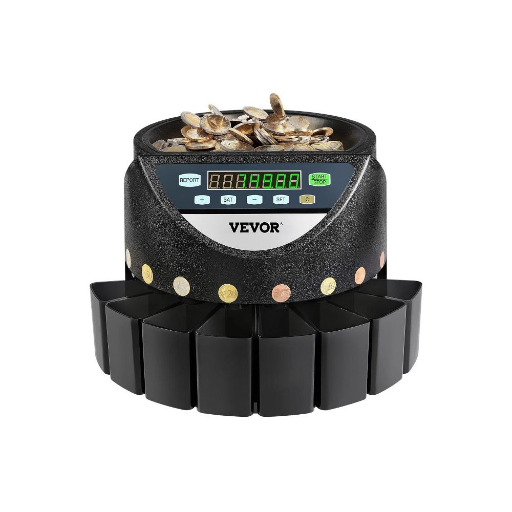 CONTAMONETE ELETTRONICO AUTOMATICO COIN SORTER DISPLAY LED