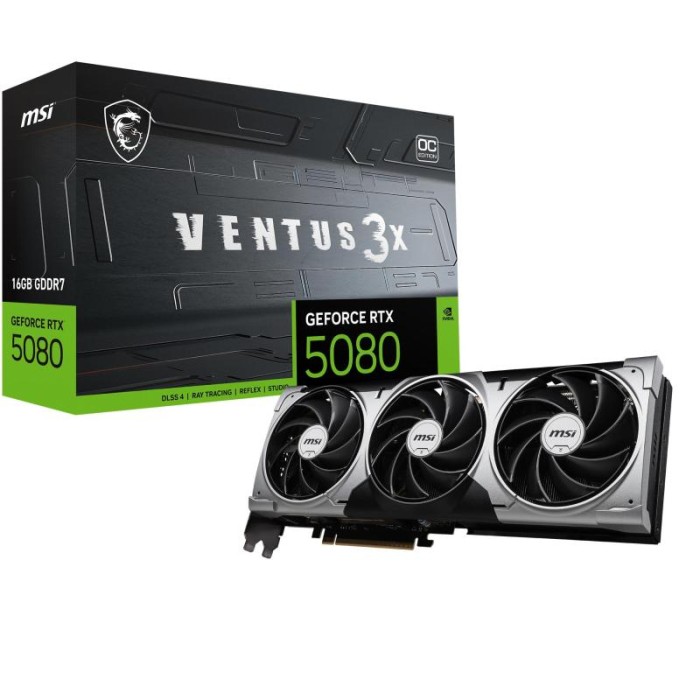 SCHEDA VIDEO GEFORCE RTX 5080 VENTUS 3X OC 16 GB DDR7