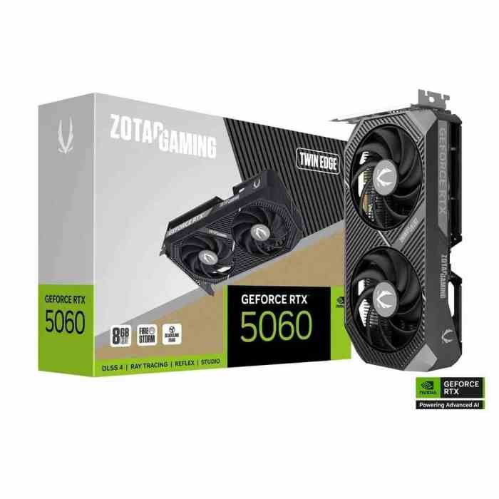 SCHEDA VIDEO GEFORCE GAMING RTX 5060 8 GB TWIN EDGE GDDR7 (ZT-B50600E-10M)