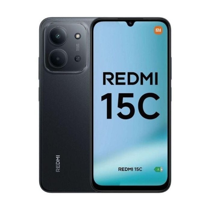 SMARTPHONE REDMI 15C 4+128GB MIDNIGHT BLACK NERO 4G DUAL SIM
