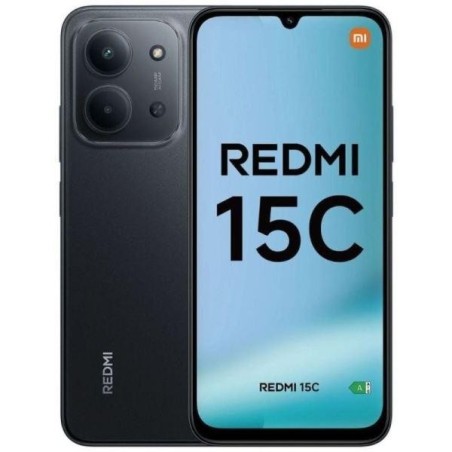 SMARTPHONE REDMI 15C 4+128GB MIDNIGHT BLACK NERO 4G DUAL SIM