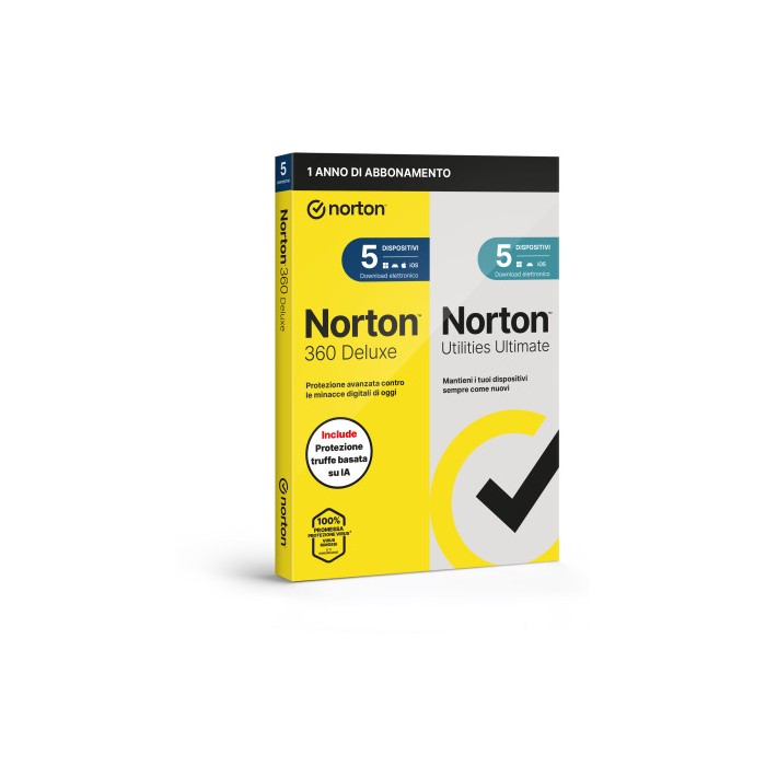 SOFTWARE ANTIVIRUS 360 DELUXE 2026 + UTILITIES ULTIMATE - 5 DISPOSITIVI 50GB (21483673)