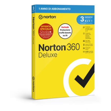 SOFTWARE ANTIVIRUS 360 DELUXE 2026 ATTACH - 3 DISPOSITIVI 25GB (21483646)