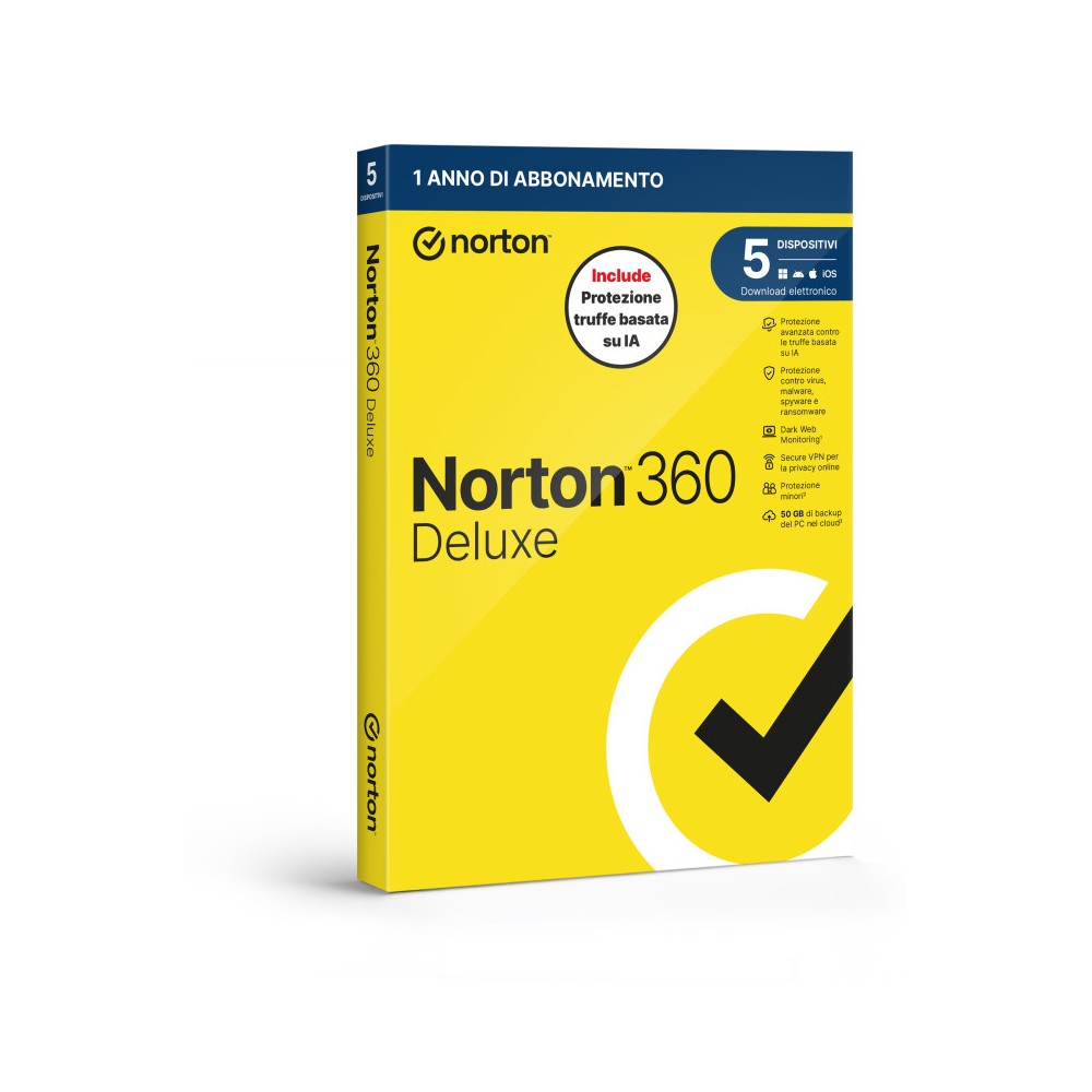 SOFTWARE ANTIVIRUS 360 DELUXE 2026 ATTACH - 5 DISPOSITIVI 50GB (21483704)