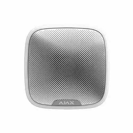 SENSORE SIRENA STREETSIREN AJSS DA ESTERNO SENZA FILI 868MHZ WIRELESS WATERPROOF IP54 BIANCO (AJ-38178)