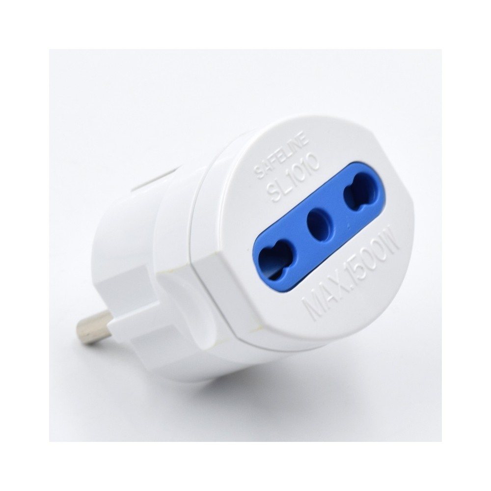 ADATTATORE SEMPLICE SPINA 16A SCHUKO (WY13013) BIANCO