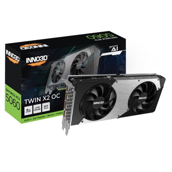 SCHEDA VIDEO GEFORCE RTX 5060 8 GB TWIN X2 OC GDDR7 (N50602-08D7X-195070N)