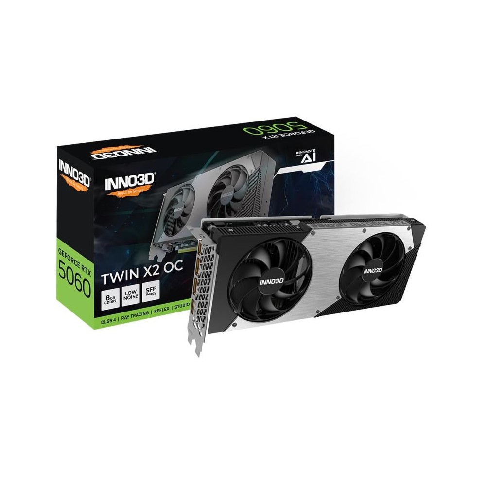 SCHEDA VIDEO GEFORCE RTX 5060 8 GB TWIN X2 OC GDDR7 (N50602-08D7X-195070N)