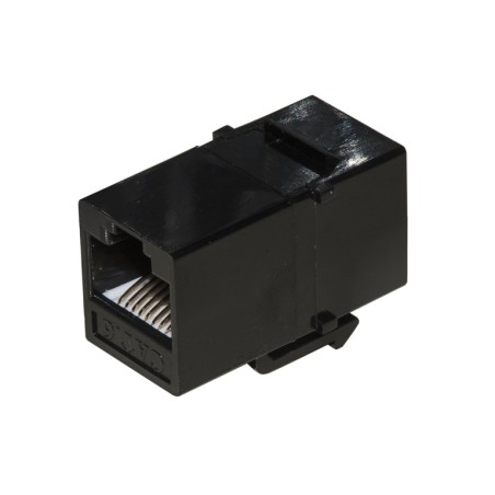 ADATTATORE PASSANTE 2X8 POLI RJ45 UTP NON SCHERMATO CAT.6 CON GANCI PER PANNELLI (LKCKF6)