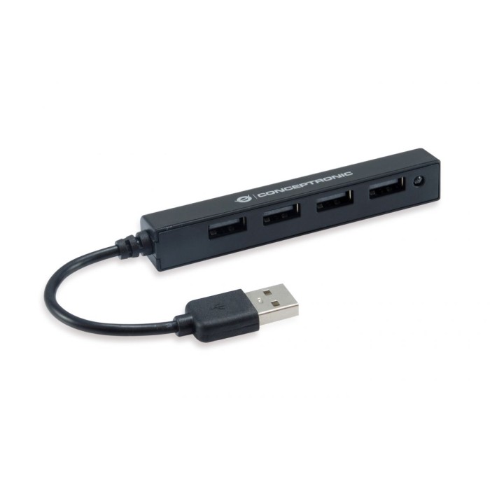 HUB USB 2.0 A 4 PORTE (HUBBIES05B)