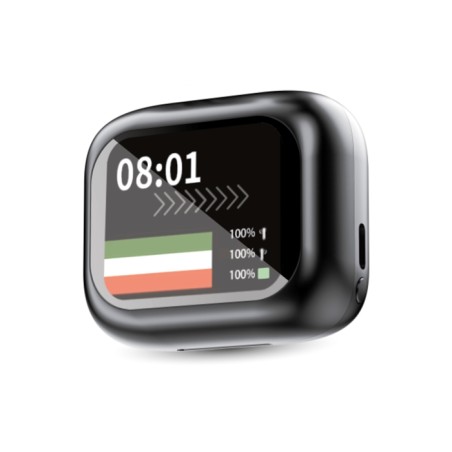 AURICOLARI BLUETOOTH 5.4 CON DISPLAY (TEC 69) NERO