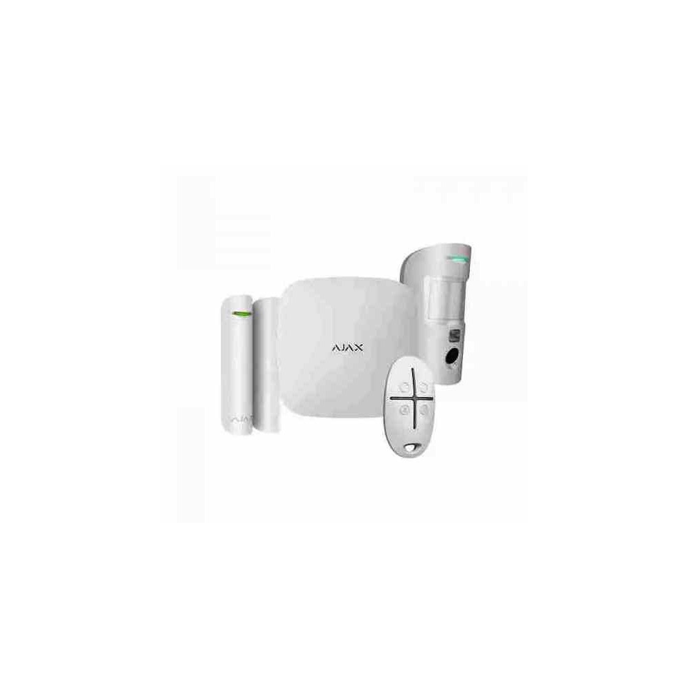KIT ALLARME PROFESSIONALE WIRELESS STARTER KIT ANTIFURTO CASA SENZA FILI SMART HOME 2G BIANCO GPRS/ETHERNET (AJ-156253)