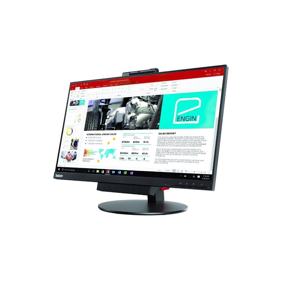 PC THINKCENTRE M720Q TIO24 TINY IN ONE 24" INTEL CORE I5-8500T 8GB 256GB SSD WINDOWS COA - RICONDIZIONATO - GAR. 6 MESI
