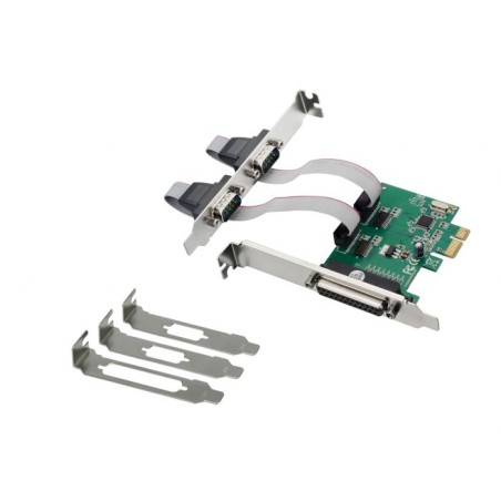 CONTROLLER SPC01G 1+2 PORTE SCHEDA A INNESTO SERIALE/PARALLELA PCIE - PARALLELA (IEEE 1284), SERIALE (9-PIN) - PCI