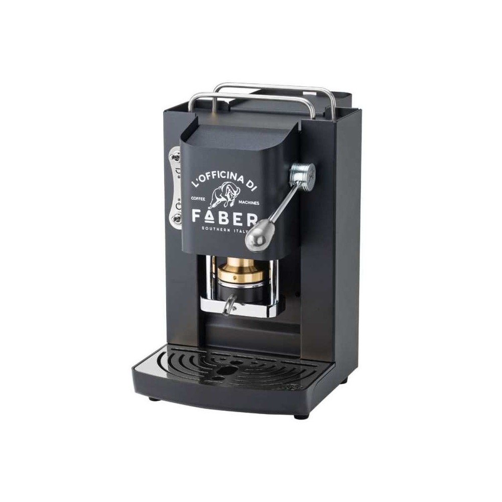 MACCHINA DA CAFFE' A CIALDE PRO DELUXE MAT BLACK CROMATO