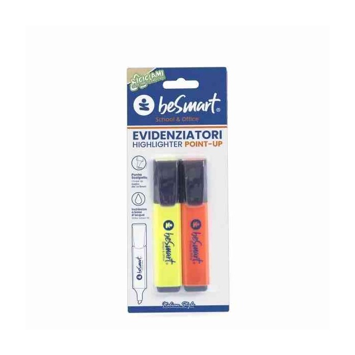 BLISTER 2 EVIDENZIATORI POINT-UP COLORI BRILLANTI (01020028)