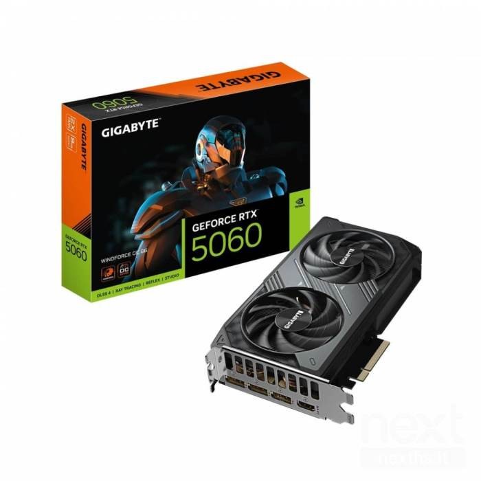 SCHEDA VIDEO GAMING GEFORCE RTX 5060 WINDFORCE OC 8GB (GV-N5060WF2OC-8GD 1.0)