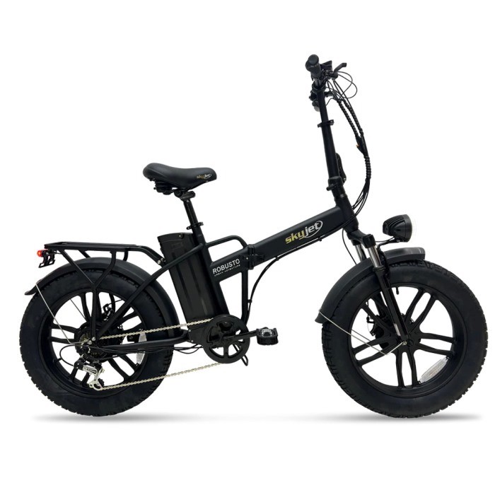 BICI ELETTRICA CON PEDALATA ASSISTITA E-BIKE ROBUSTO 20" - 250W - NERO
