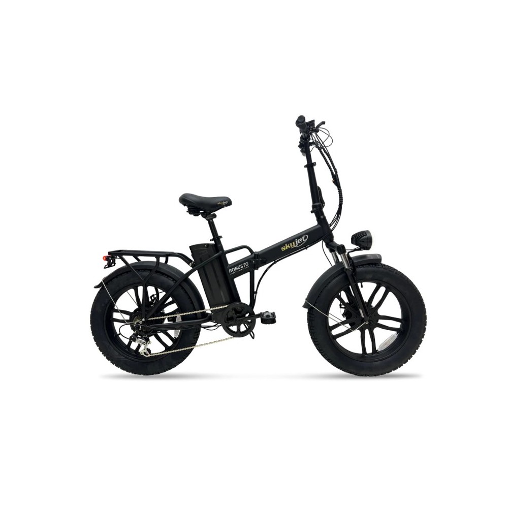 BICI ELETTRICA CON PEDALATA ASSISTITA E-BIKE ROBUSTO 20" - 250W - NERO