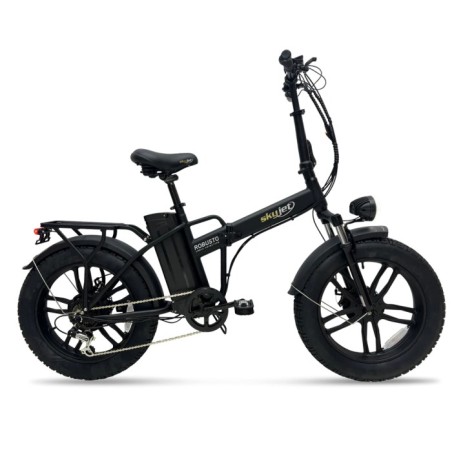 BICI ELETTRICA CON PEDALATA ASSISTITA E-BIKE ROBUSTO 20" - 250W - NERO