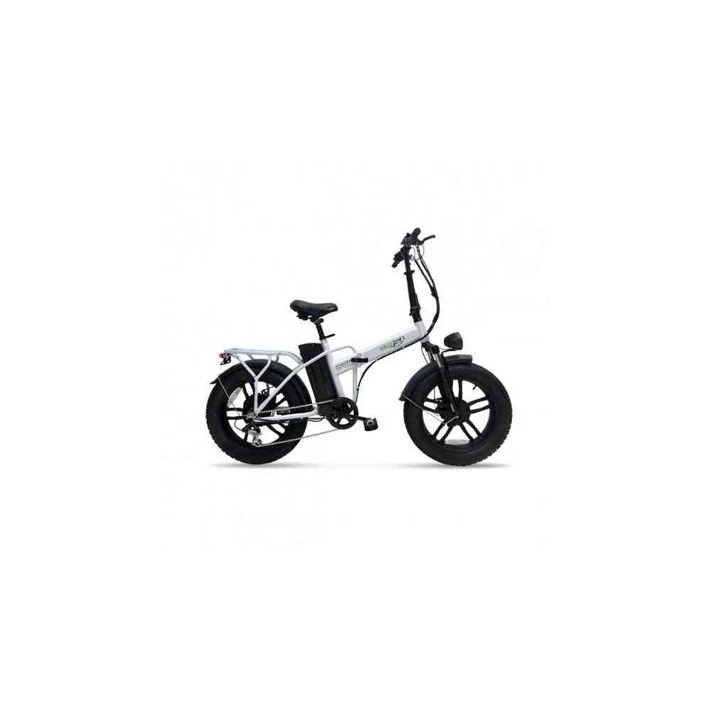 BICI ELETTRICA CON PEDALATA ASSISTITA E-BIKE ROBUSTO 20" - 250W - BIANCO