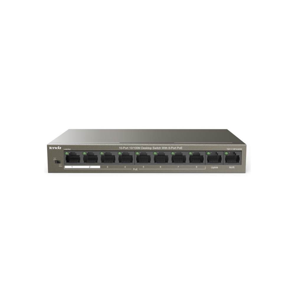 SWITCH RETE 8 PORTE 10/100 - POE (TEF1110P-8-63W)