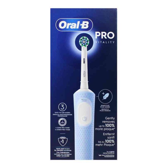 SPAZZOLINO ELETTRICO VITALITY PRO BIANCO/BLU
