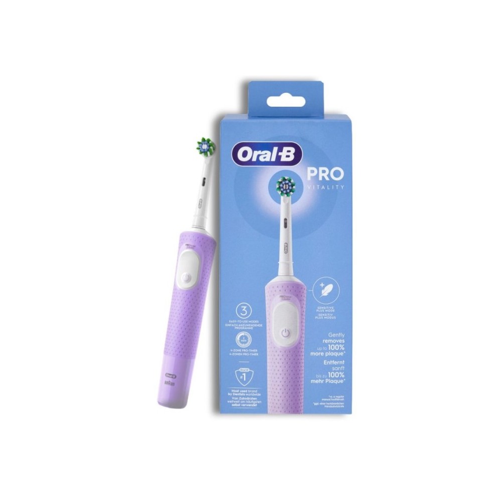 SPAZZOLINO ELETTRICO VITALITY PRO BIANCO/VIOLA