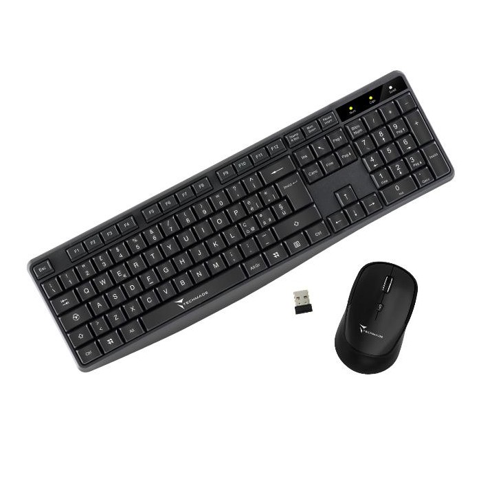 KIT TASTIERA + MOUSE WIRELESS TM-KM001 NERA