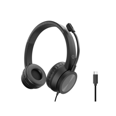 CUFFIE MICROFONO POLONA05BC STEREO USB-C NERO