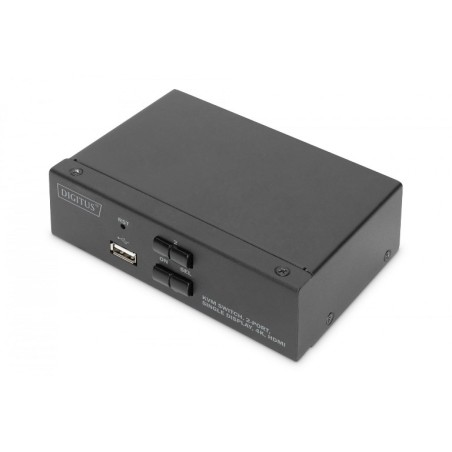 SWITCH KVM 2 PC CON PORTE 2 HDMI E USB (DS-12870)