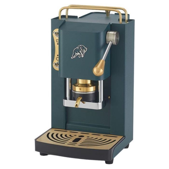MACCHINA DA CAFFE' A CIALDE PRO 3.0 ESSENTIAL BRITISH GREEN BRASS VERDE/OTTONE