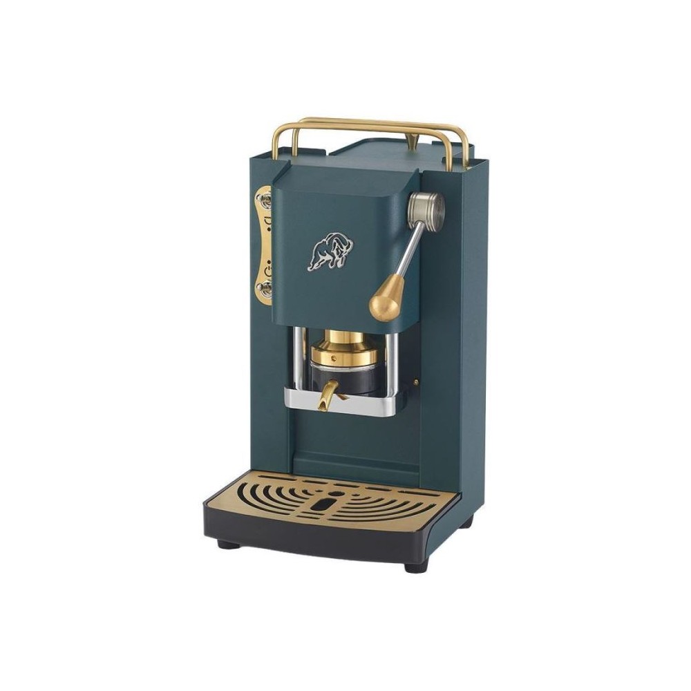 MACCHINA DA CAFFE' A CIALDE PRO 3.0 ESSENTIAL BRITISH GREEN BRASS VERDE/OTTONE