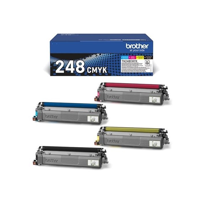 TONER ORIGINALE TN-248CMYK MULTIPACK (NERO, CIANO, MAGENTA, GIALLO)