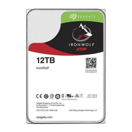 HARD DISK 12 TB IRONWOLF SATA 3 3.5" NAS (ST12000VN0008)