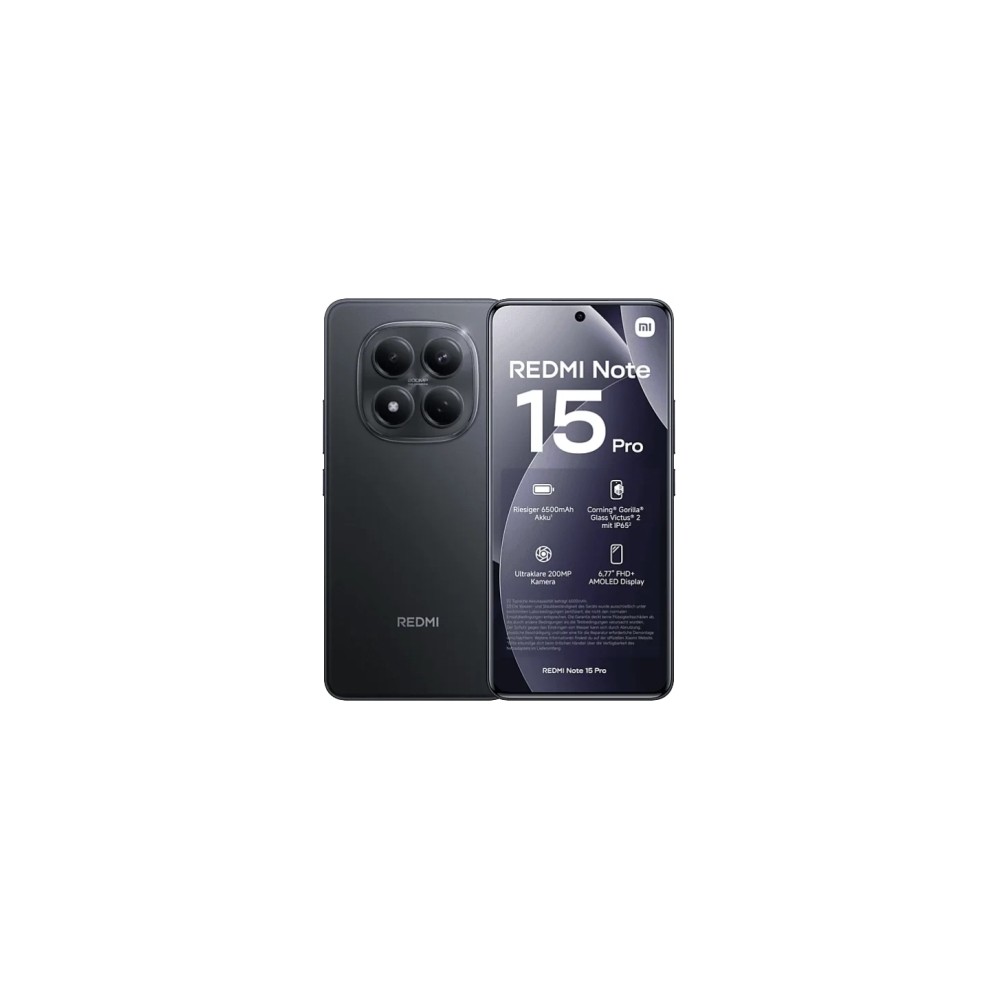 SMARTPHONE REDMI NOTE 15 PRO - 8+256GB 4G BLACK NERO