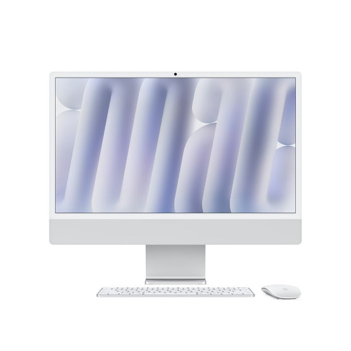 PC IMAC 24" 2024 ALL IN ONE M4 10-CORE 16GB 256GB SSD MAC OS SILVER (G1EH1LL/A) VETRO NANO-TEXTURE