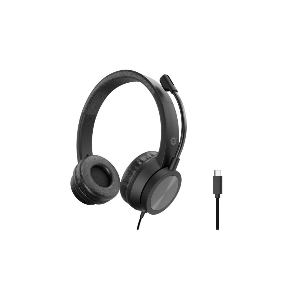 CUFFIE MICROFONO POLONA05BC STEREO USB-C NERO