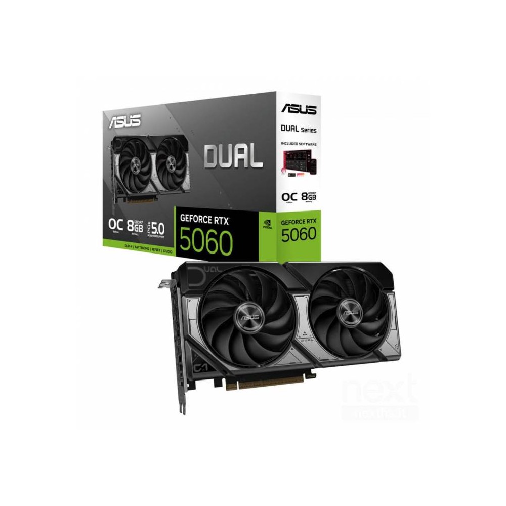 SCHEDA VIDEO GEFORCE DUAL RTX 5060 OC 8 GB GDDR7 (90YV0N12-M0NA00)