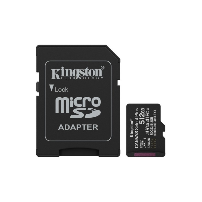 TRANS FLASH 512 GB CANVAS SELECT PLUS (SDCS3/512GB) CLASS 10
