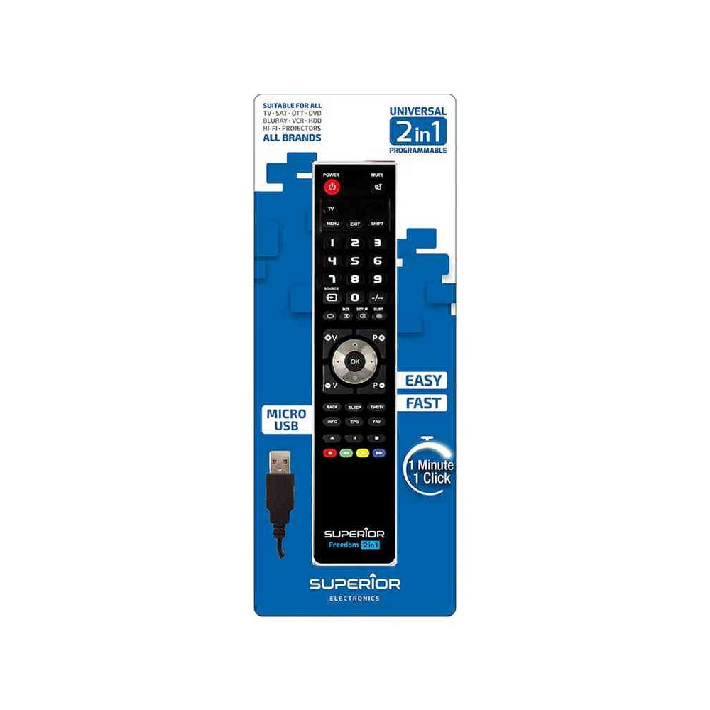 TELECOMANDO UNIVERSALE FREEDOM 2 IN 1 USB TYPE-C (SUPTUB002)