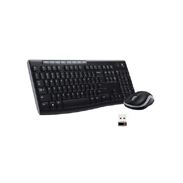 (OUTLET) KIT MK270 TASTIERA + MOUSE WIRELESS NERA