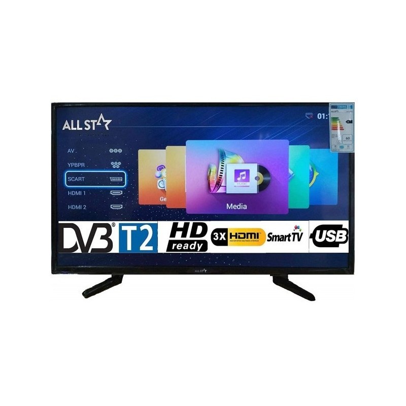TV LED 55" ASSTV554KUHDS ULTRA HD 4K SMART TV WIFI DVB-T2 ANDROID