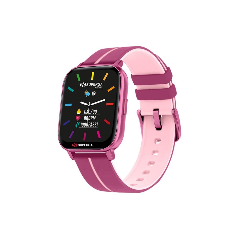 SMARTWATCH SWT-STC022 INK CINTURINO SILICONE ROSA / CASSA ALLUMINIO