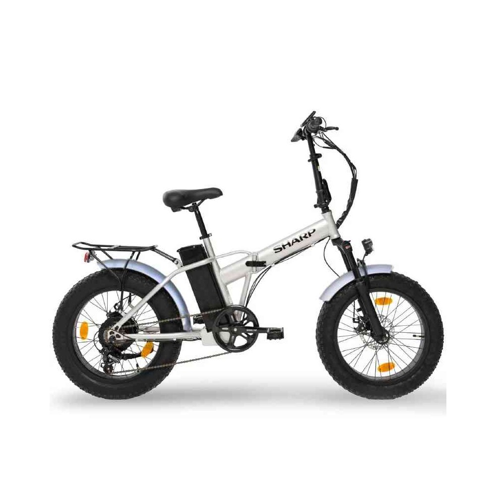 BICI ELETTRICA CON PEDALATA ASSISTITA BK-FM01-ES - RUOTE 20" - 250W - SILVER