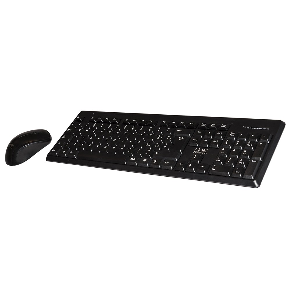 KIT TASTIERA + MOUSE WIRELESS NERA (LKTAST03)
