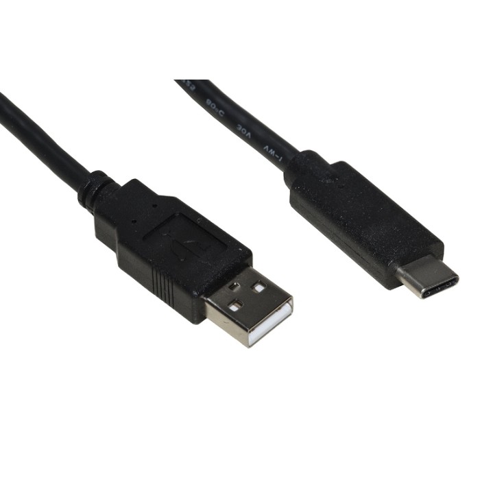 CAVO USB 2.0 "A" MASCHIO / USB-C MT 1.8 NERO (LKC2018H)