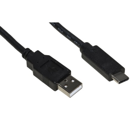 CAVO USB 2.0 "A" MASCHIO / USB-C MT 1.8 NERO (LKC2018H)