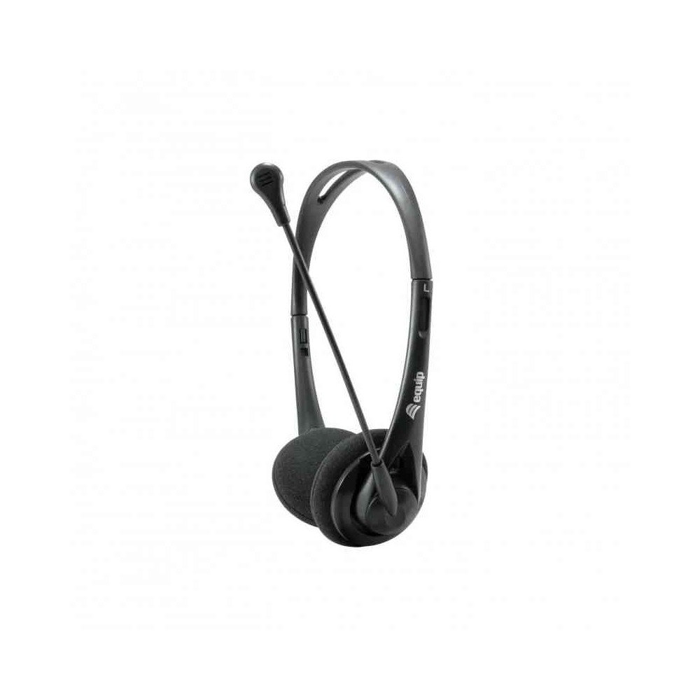 CUFFIE MICROFONO CON CAVO 3.5MM - NERO (245302)